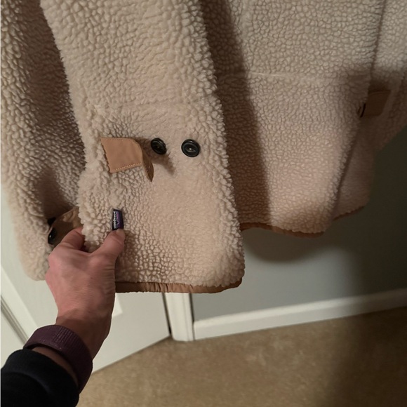 Patagonia Divided Sky Oatmeal Sherpa Fleece Jacket - Medium - Picture 4 of 7